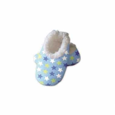 Blauwe baby sloffen sterren