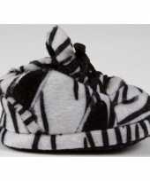 Baby slofjes zebra zwart wit